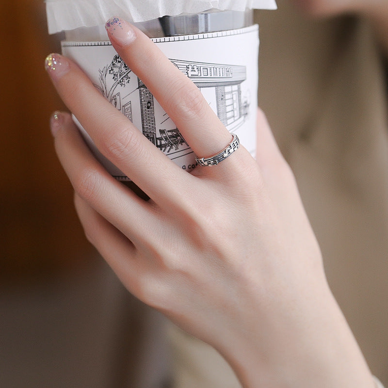 Sterling Silver Ring Musical Note Five Line Music Score Retro Ring Individually Packed Customizable Festival Jewelry