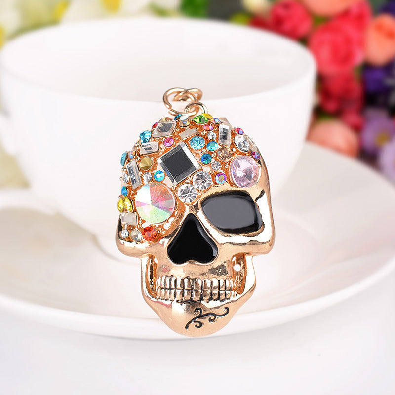 Unisex Alloy Skull Keychain Design Creative Skull Accessory For Men And Women Bag High Quality Metal Durable Finish