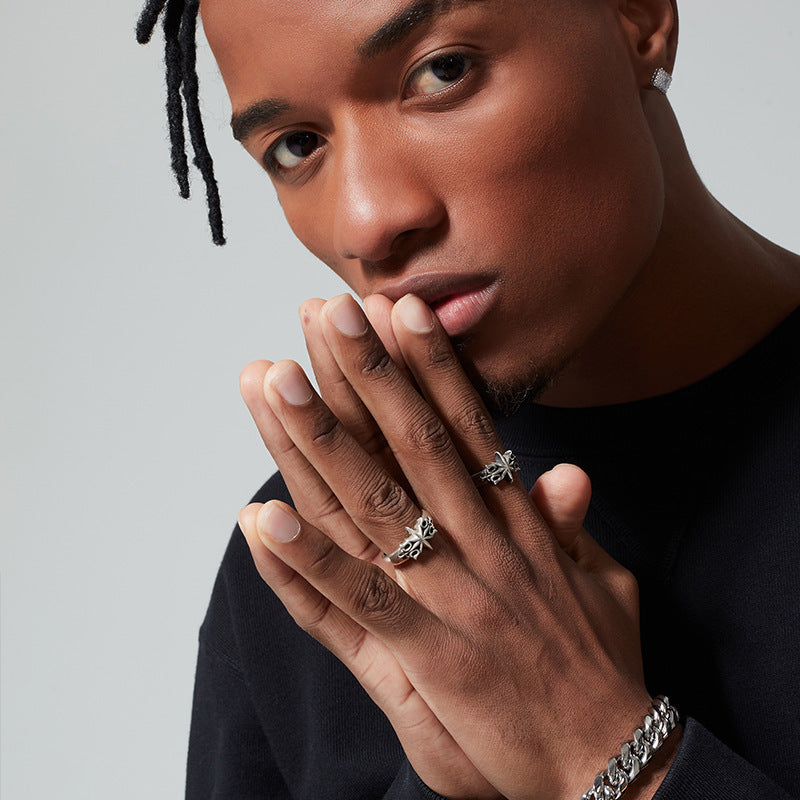 Unisex Star Ring Electroplated Copper Ring Vintage Inspired Design For Festivals Retro Style Festivals Retro For