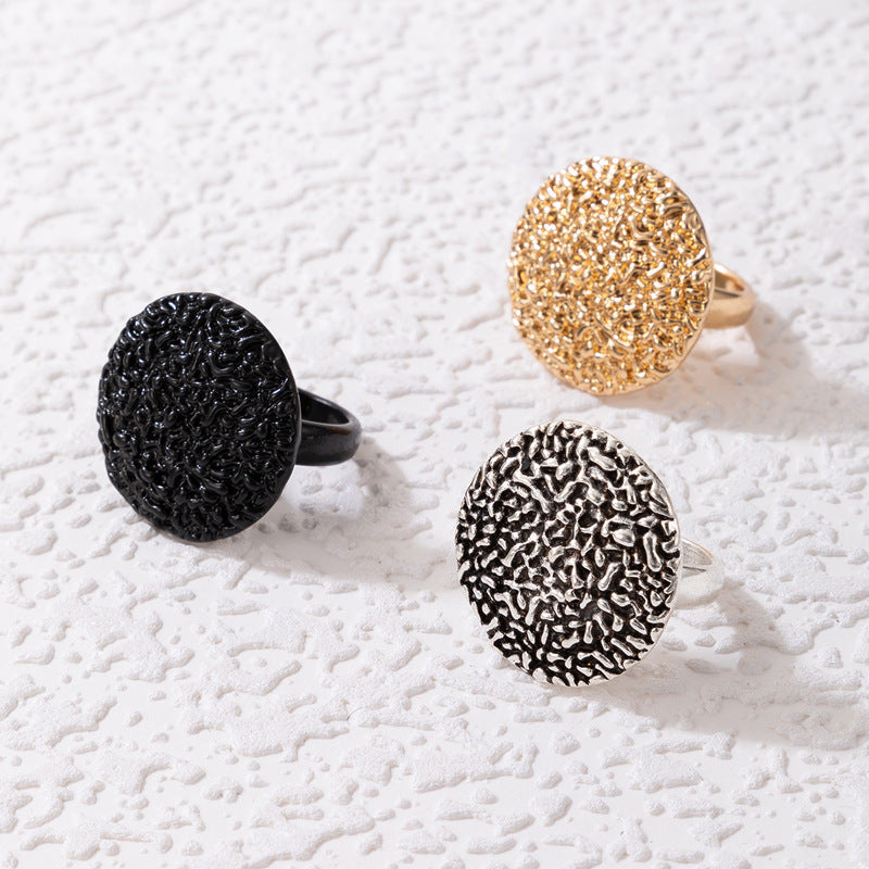 Unisex Geometric Alloy Boho Ring Vintage Flower Ring Electroplated Statement Jewelry Accessory For Any Day Use