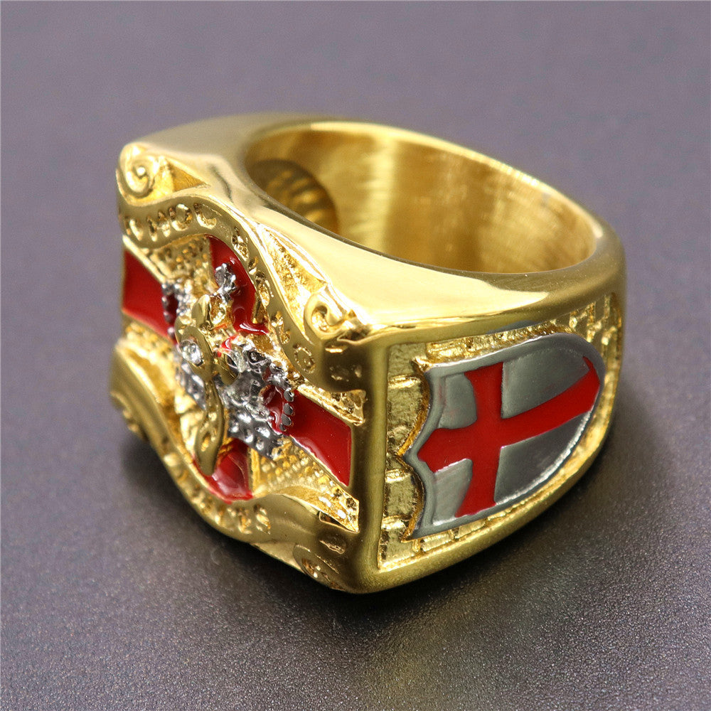 Stainless Steel Cross Ring with Letters and Numbers Design for Men and Women Gift For Everyday Wear And Styles