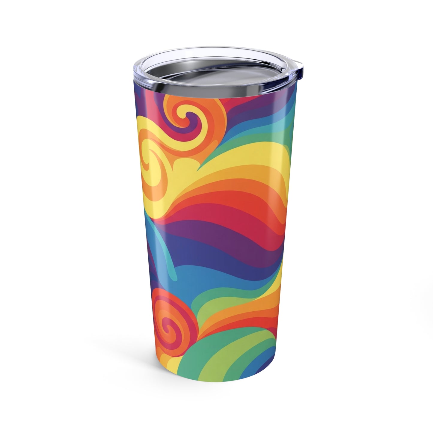 20 Ounce Stainless Steel Travel Mug With Printed Artwork Double Wall Vacuum Insulated Spill Resistant Thermal Hot