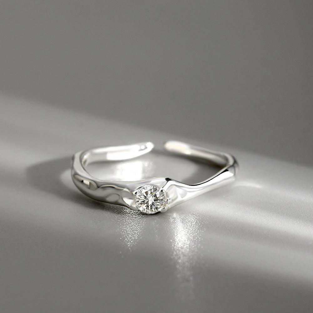 Geometric Copper Ring With Gold Plated Gemstones Adjustable Opening For Men And Women Fashion Statement Styles