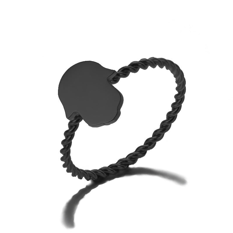 Couples Stainless Steel Rings Twisted Butterfly Cross Palm Circle Design Matching Band Set Electroplated Metal