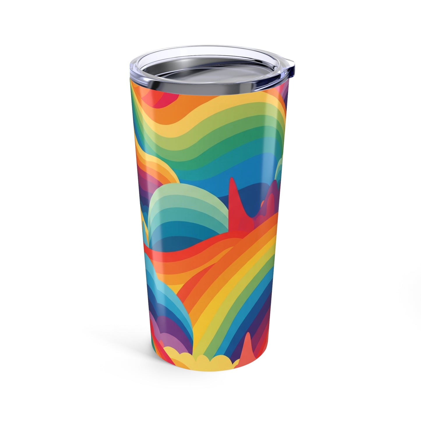 20oz Stainless Steel Tumbler With Printed Artwork Double Wall Vacuum Insulated Leak Proof Spill Resistant Travel