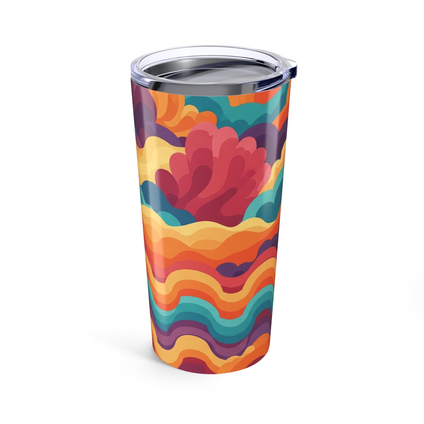 20oz Stainless Steel Tumbler With Double Wall Vacuum Insulation Spill Resistant Hot Cold Travel Mug Durable