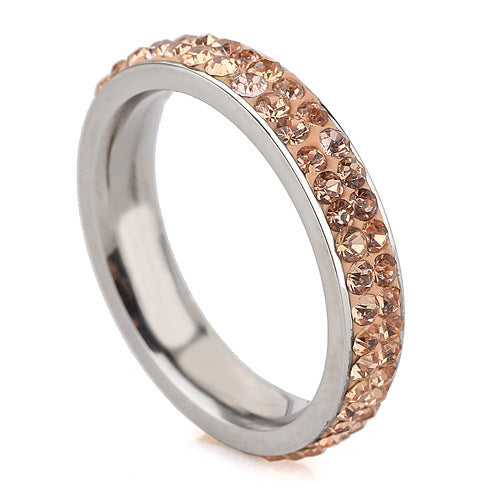 Stainless Steel Ring Fashion Korean Version 4mm Wide Band Sizes 6 7 8 9 Lightweight Unisex Jewelry Classic All