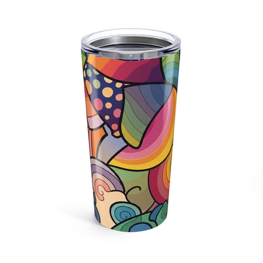 20oz Stainless Steel Tumbler With Artistic Printed Design Double Wall Vacuum Insulation Leak Proof Dishwasher Safe