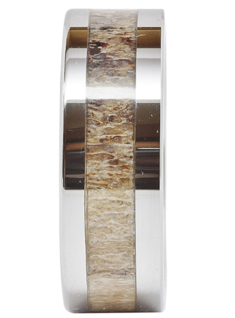 Mens Womens Fashion Ring Titanium Steel Inlay Band Simple Electroplated Design Wedding Engagement Jewelry White