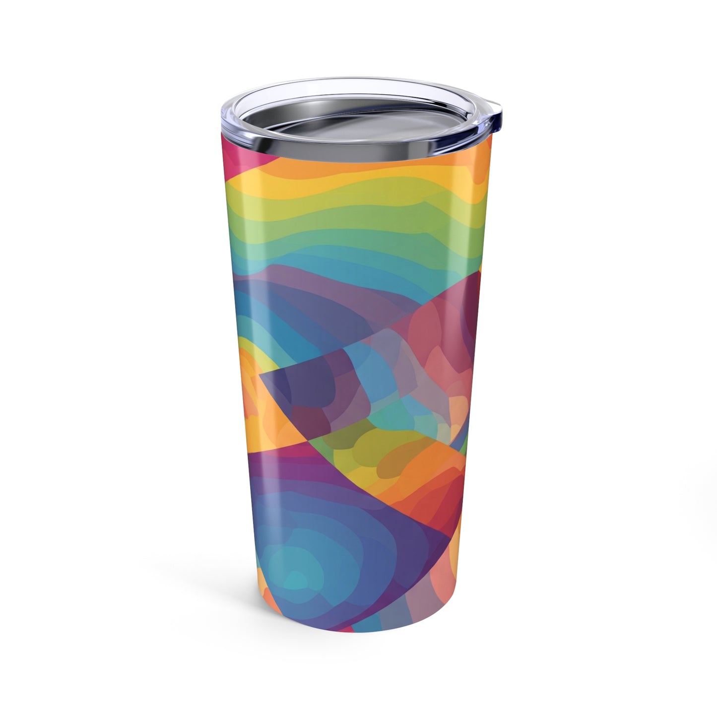 20oz Stainless Steel Tumbler With Double Wall Vacuum Insulation Spill Resistant Thermal Printed Travel Mug For