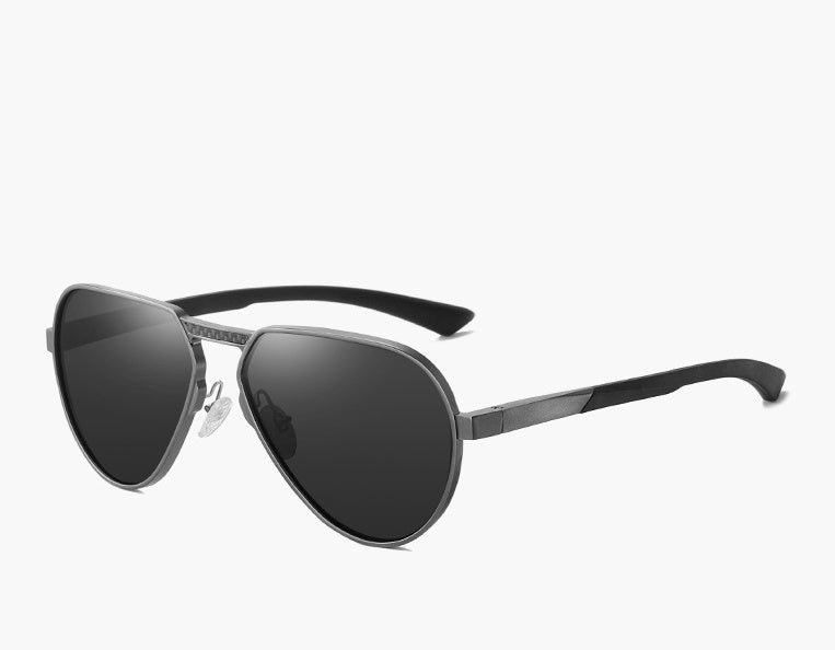 Polarized Sunglasses For Men And Women Aluminum Magnesium Alloy Frame Large Metal Frame TAC Lenses UV Protection