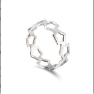 Stainless Steel Star Ring For Women Glossy Jewelry Gift