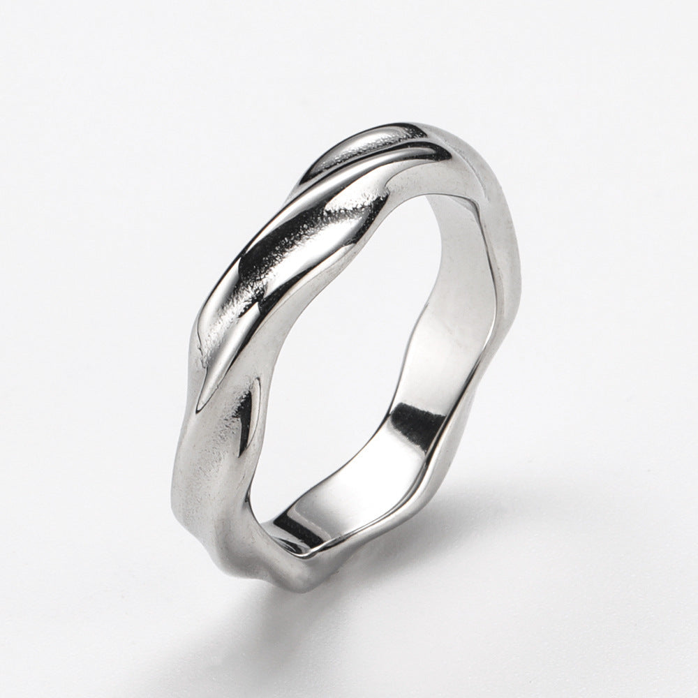 Titanium Steel Casting Personalized Trend Styles Womens Rings Design High Quality Fashion Beautiful Appearance