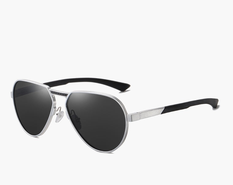 Polarized Sunglasses For Men And Women Aluminum Magnesium Alloy Frame Large Metal Frame TAC Lenses UV Protection