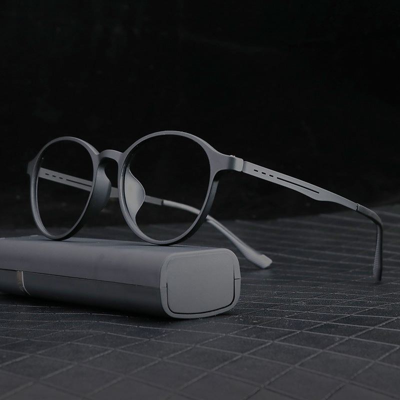 Retro Round Sunglasses With UV Protection Resin Lenses Full Frame Design Eye Protection Fashion Shades TR90 UV