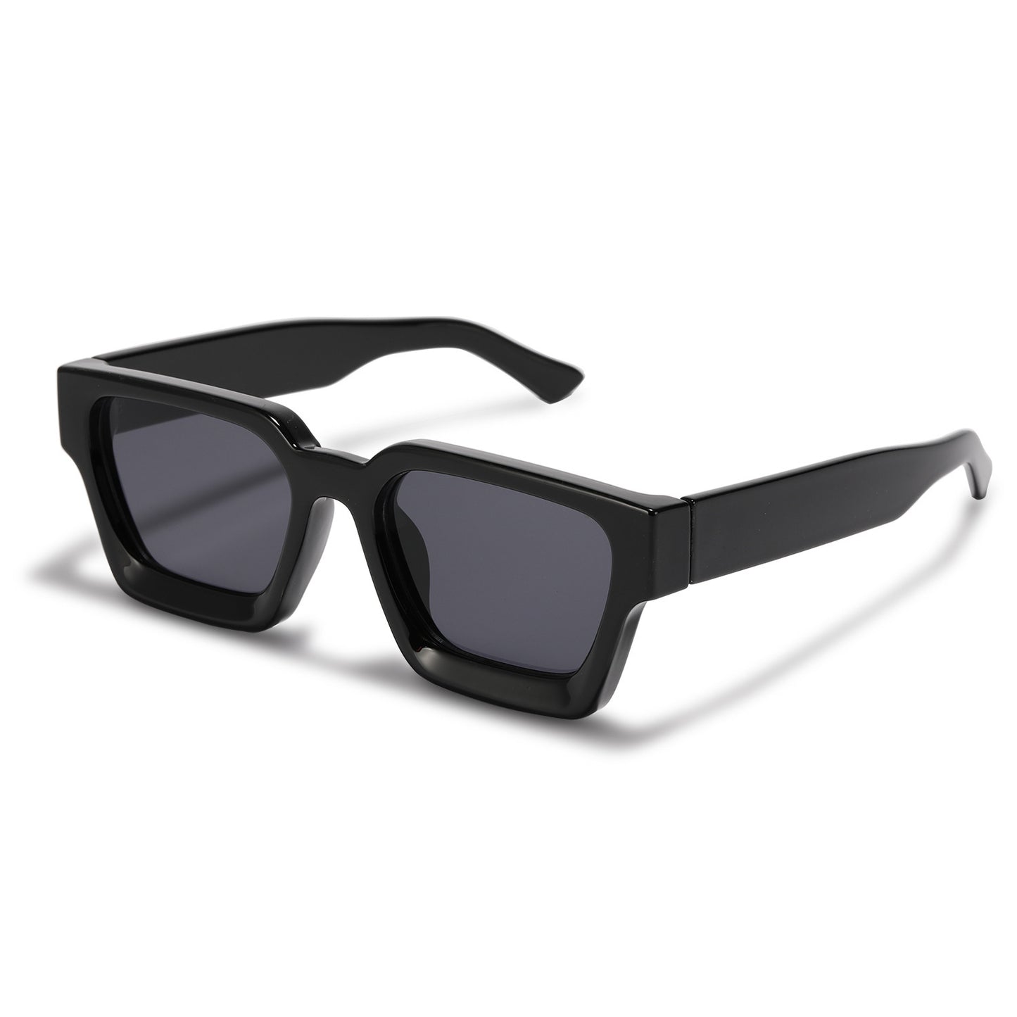 Mens Narrow Rectangular Sunglasses UV400 Protection Metal Frame AC Lens For Sun Outings Stage All Day Comfort Casual