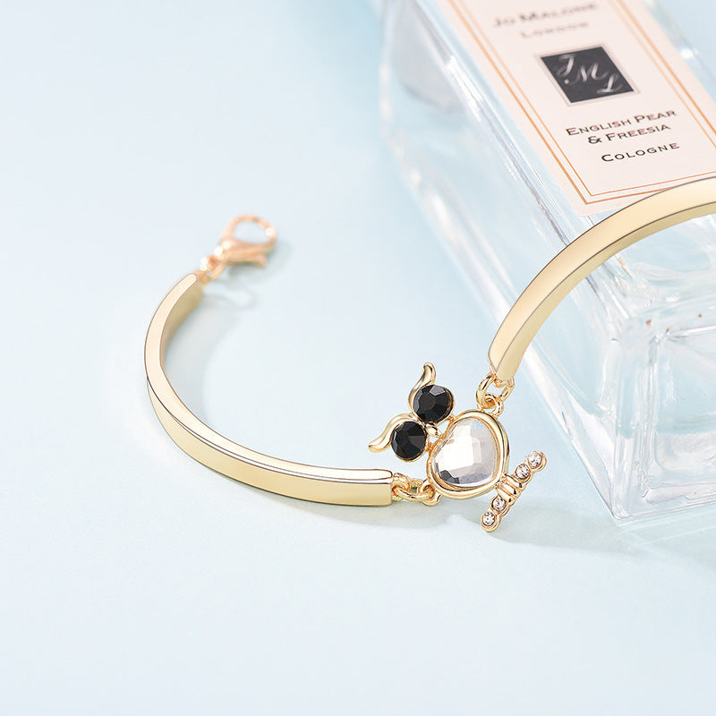 Owl Bracelet for Women Animal Zodiac Theme Jewelry Gift