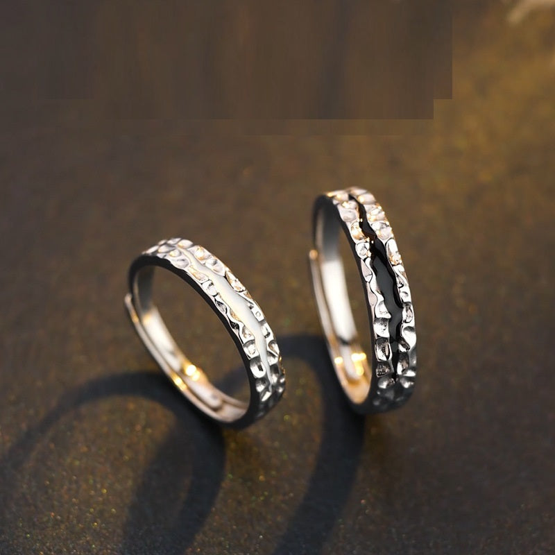 Adjustable Planet Rings For Lovers Copper Matching Moonstone Electroplated Fashion Trend Gel Ring For Moonstone