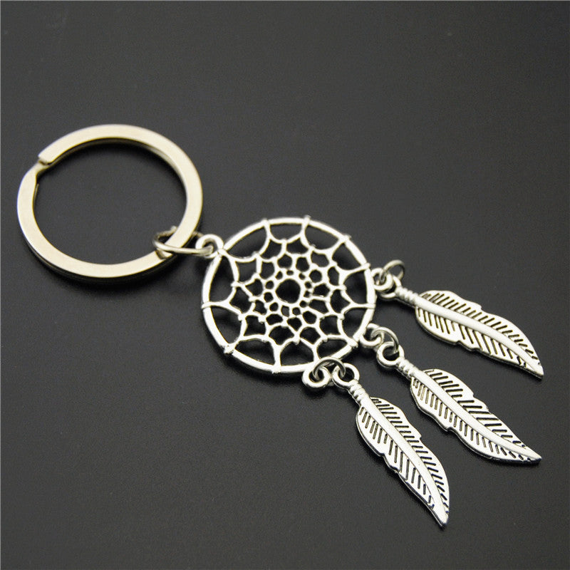 Unisex Dream Catcher Keychain With Tassel Key Ring Alloy Pendant For Handbags Backpacks And Purses And Trinket