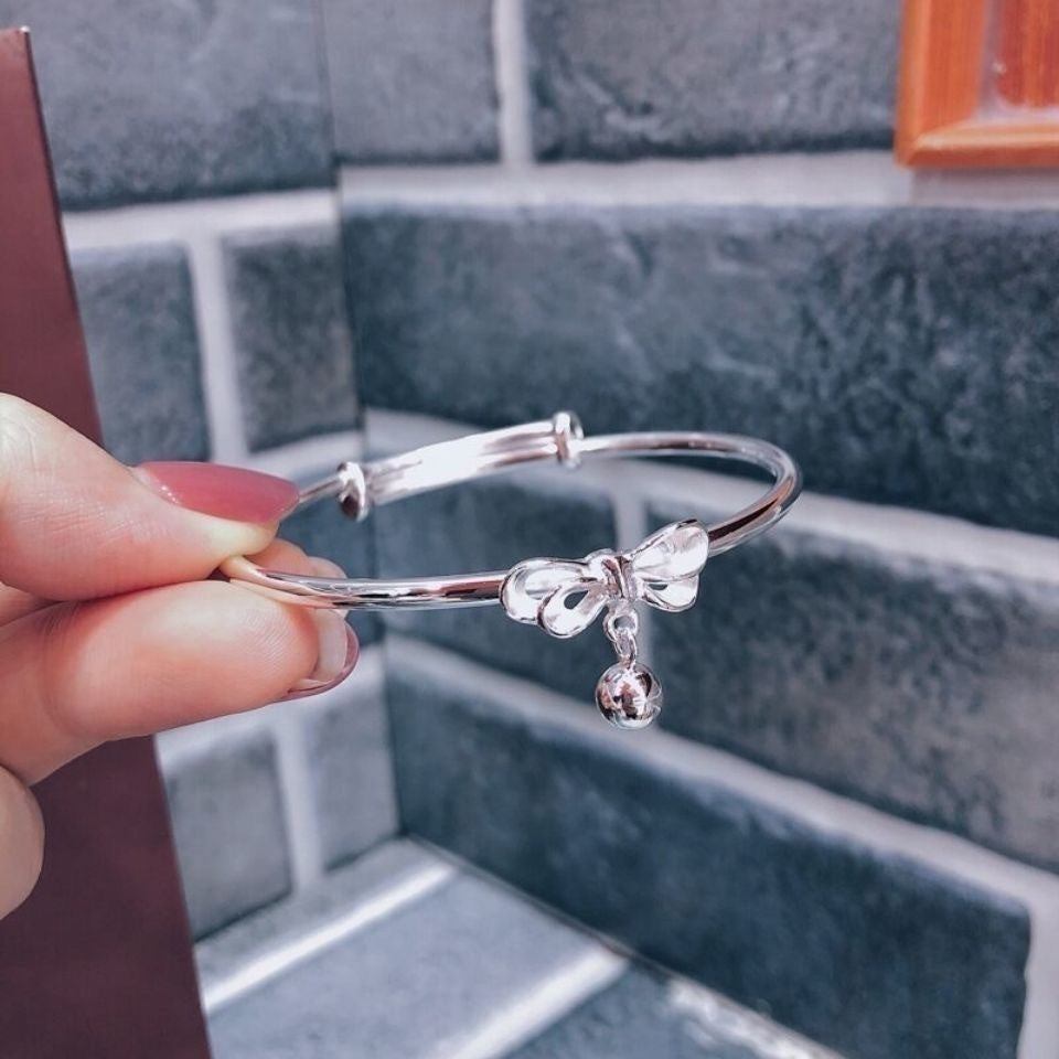 Unisex Bow Bracelet Electroplated Alloy Jewelry Wristband