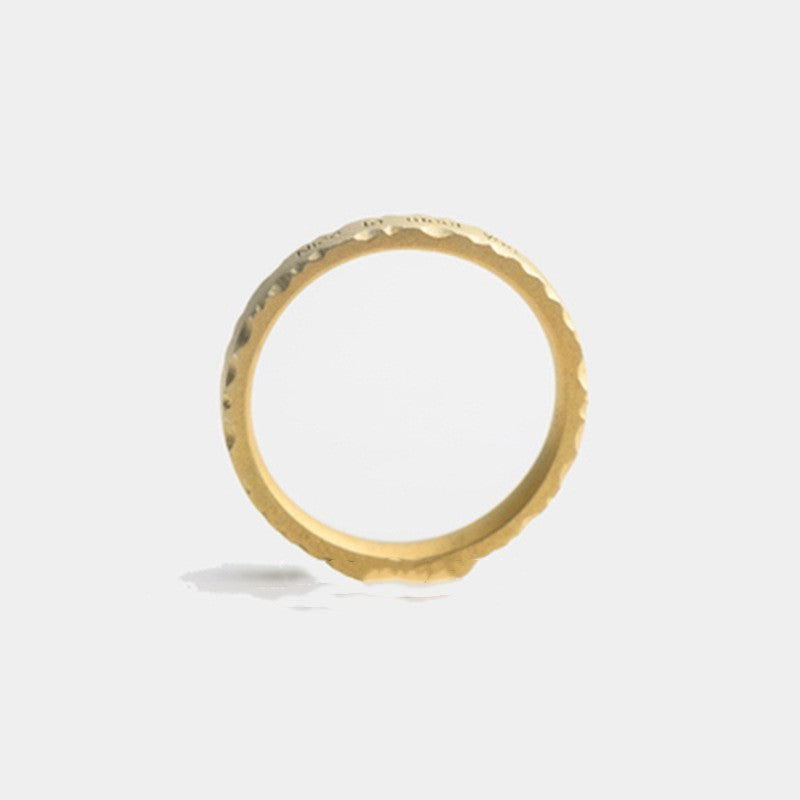 Couple Ring Unisex Gold Plated Copper Wedding Band Durable Elegant Design For Men And Women Quality Gold Rings