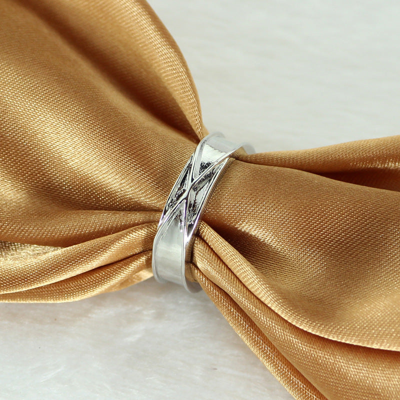 Couple Rings Cartoon Constellation Agate Design With Lettering Chic Fashionable Matching Rings For Him And Her