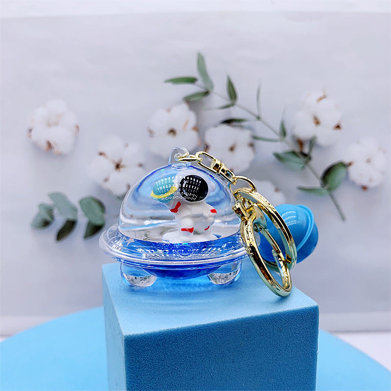 Acrylic Spaceman Keychain Girly Heart Design Alloy Key Chain Accessory For Space Lovers Guitar Skateboard Moon