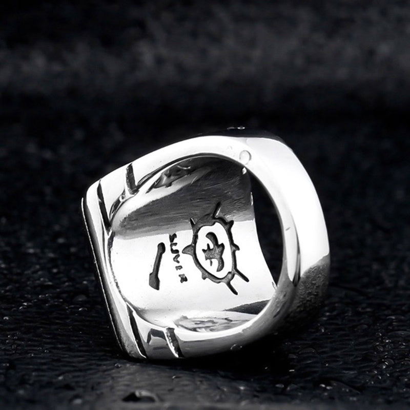 Personality Exaggerated Men's Lightning Ring Stainless Steel