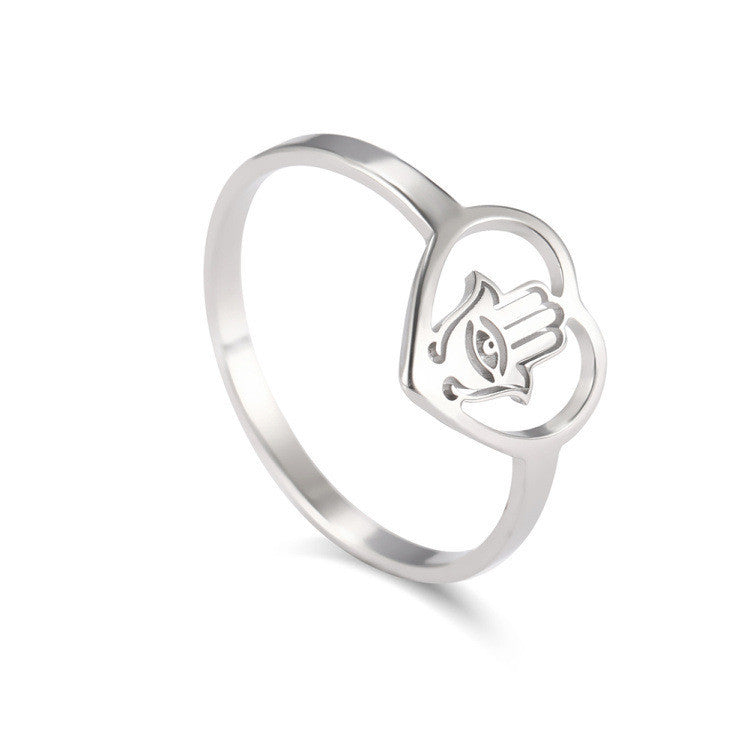 Stainless Steel Nepal Tail Ring For Women Round Jewelry Individually Packed Birthday Gift For Her Elegant Ring
