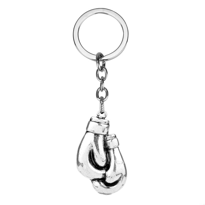 Womens Boxing Gloves Keychain Electroplated Alloy Pendant European American Style Gift for Women Elegant Style
