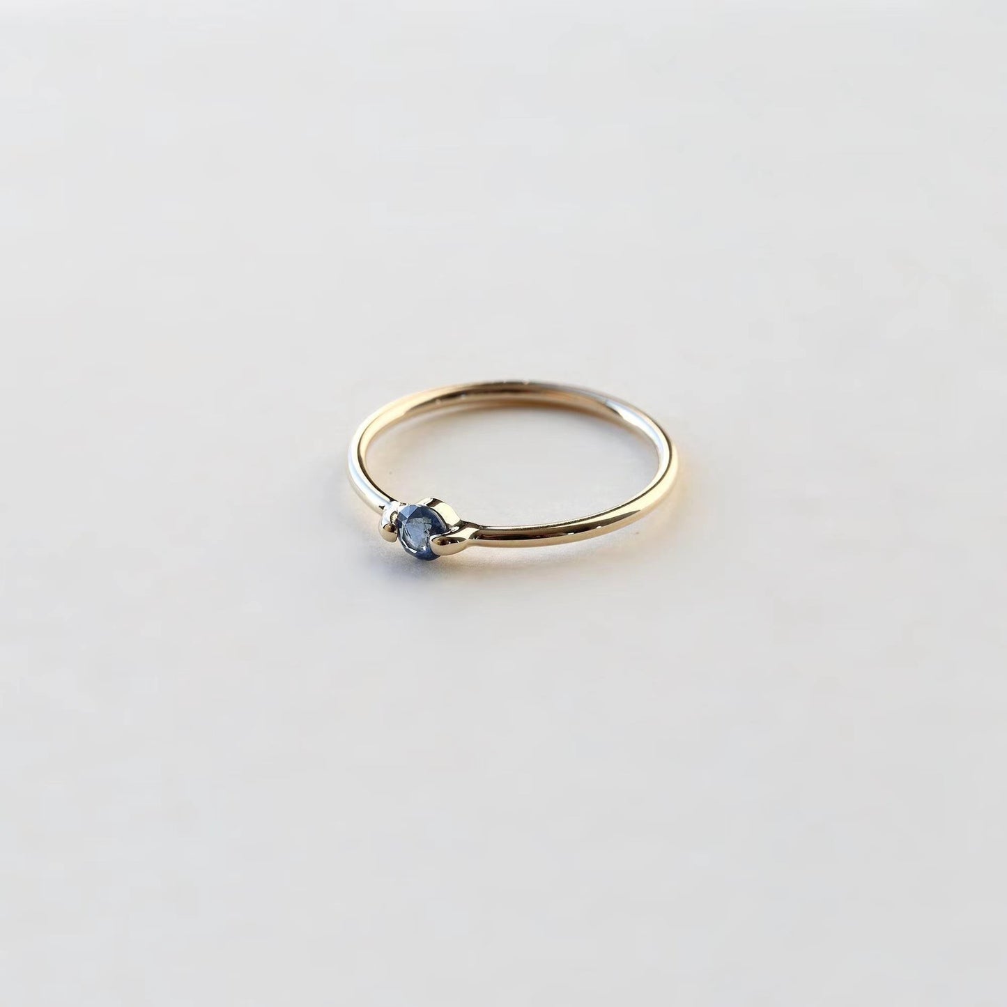Minimalist Stackable Copper Ring Adjustable Open End Gold Plated Yellow Gold for Women Cartoon Geometric Style
