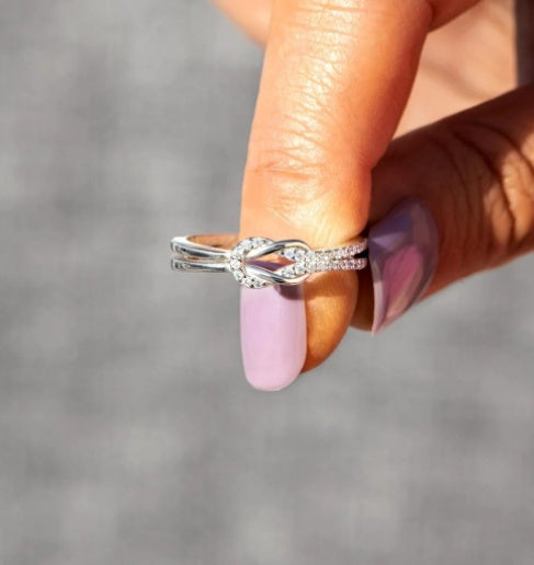 Open Ring Personalized Womens Adjustable Copper Ring With Geometric Design In Platinum Tone Elegant Daily Wear