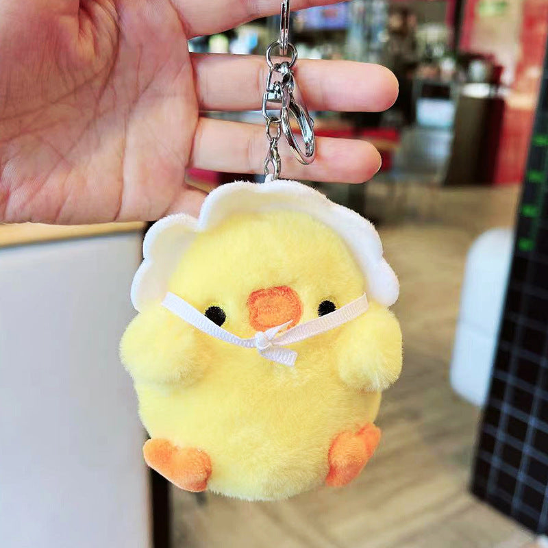 Chick Pendant Plush Chicken Bag Charm Doll Adorable Design Fashionable Doll With Soft Plush Material PP Cotton