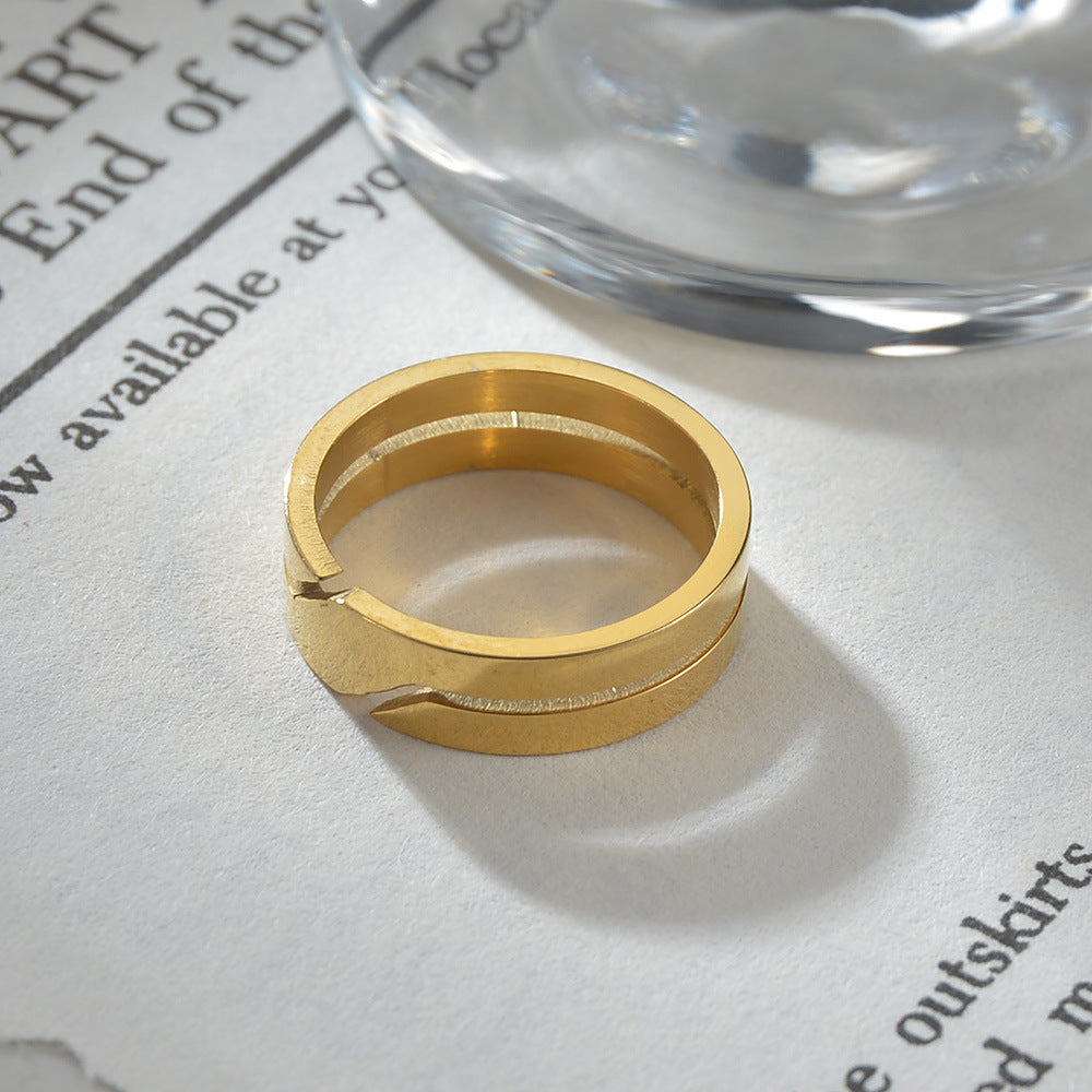 Stainless Steel Couple Rings Round Lightweight Band Ring 6mm Wide 2mm Thick Perfect Anniversary Gift Engagement Promise