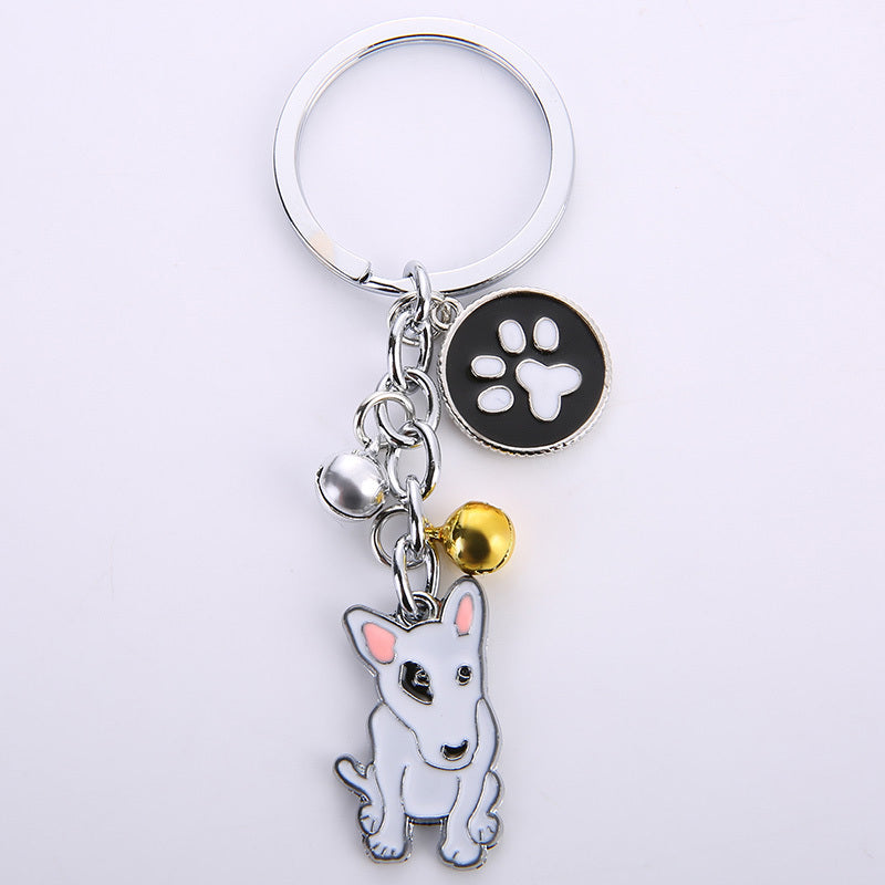 Dog Keyring Metal Pendant Pet Lovers Keyring Decoration Dog Charm For Keys Backpacks Purse Gift Animal Keyring
