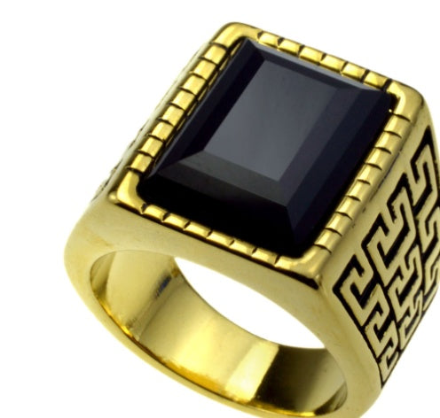 Men's stainless steel ring