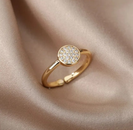 Geometric Copper Ring With Bee Design European American Fashion Statement Jewelry Fishbone Ring Golden Elegant