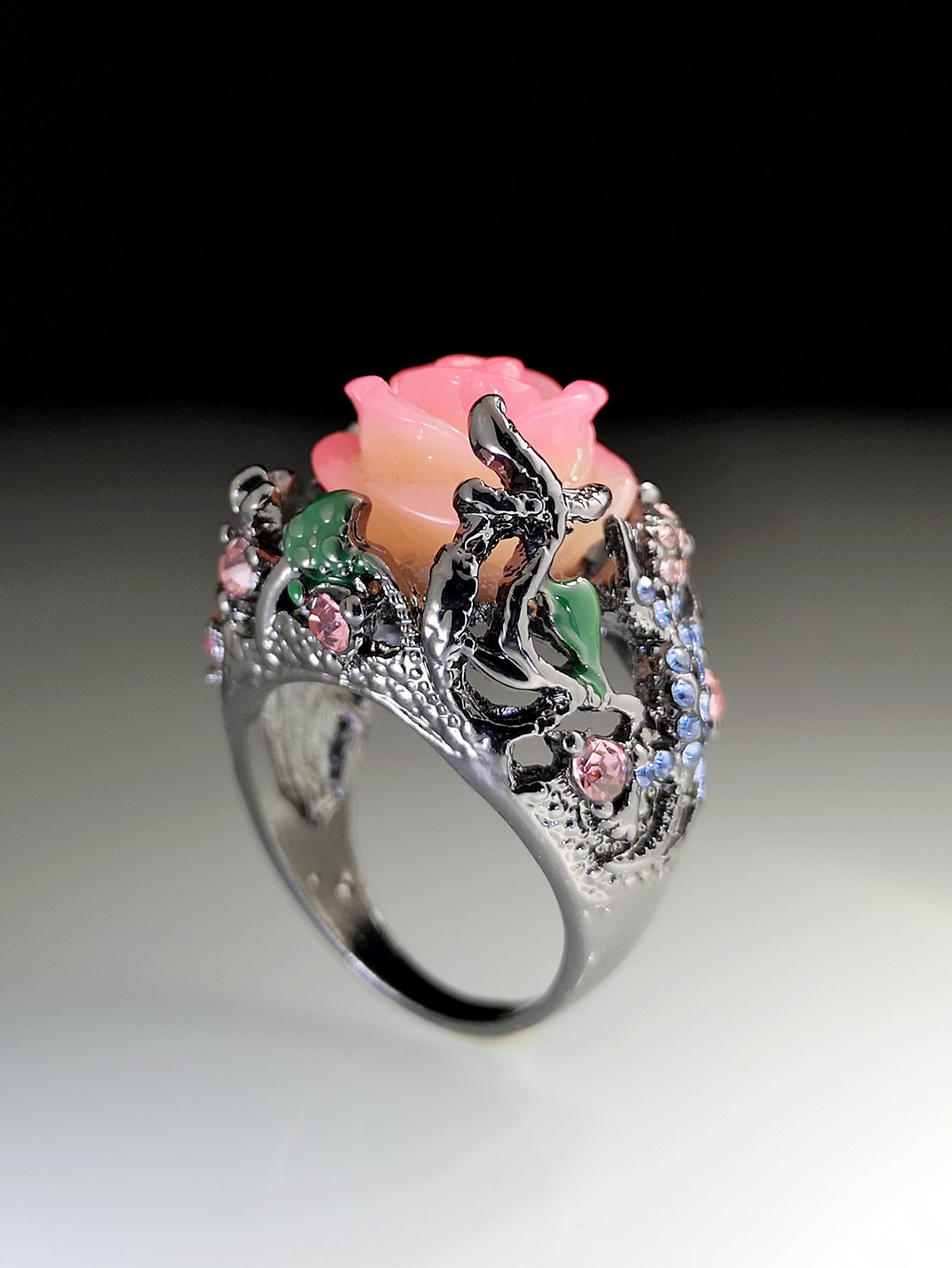 Geometric Resin Alloy Ring For Women Daily Wear Sleek