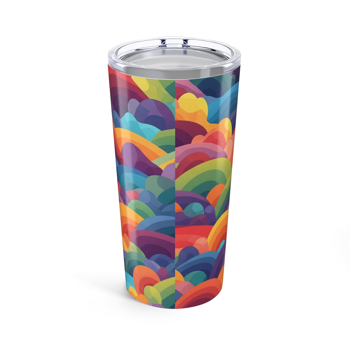 20 Oz Stainless Steel Tumbler With Double Wall Vacuum Insulation And Printed Design Dishwasher Safe