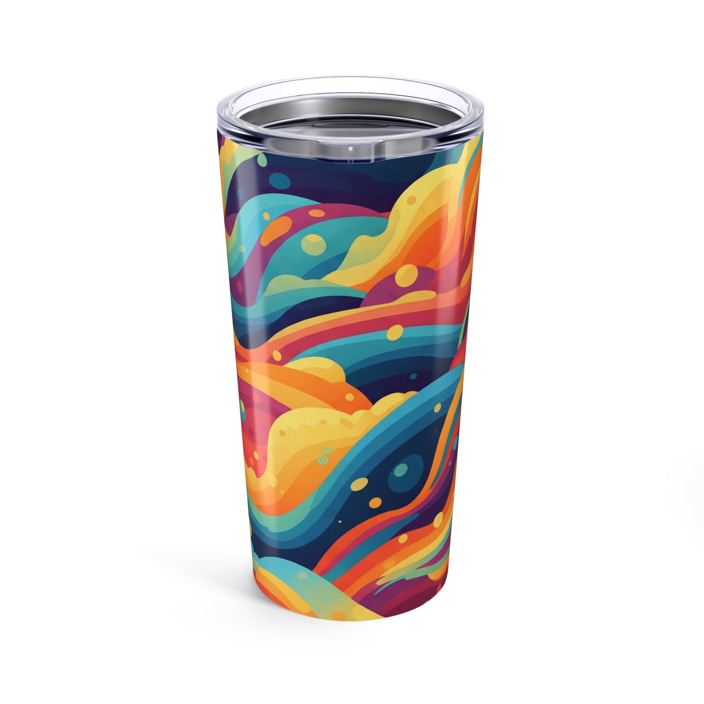 20 Ounce Stainless Steel Tumbler With Double Wall Vacuum Insulation Spill Resistant Thermal Beverage Mug Lid Cap