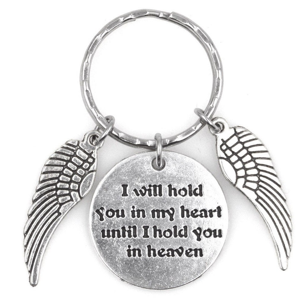 Unisex Wings Keychain Pendant For Family Members Durable Zinc Alloy Metal Key Chain Accessory Sisters Brothers