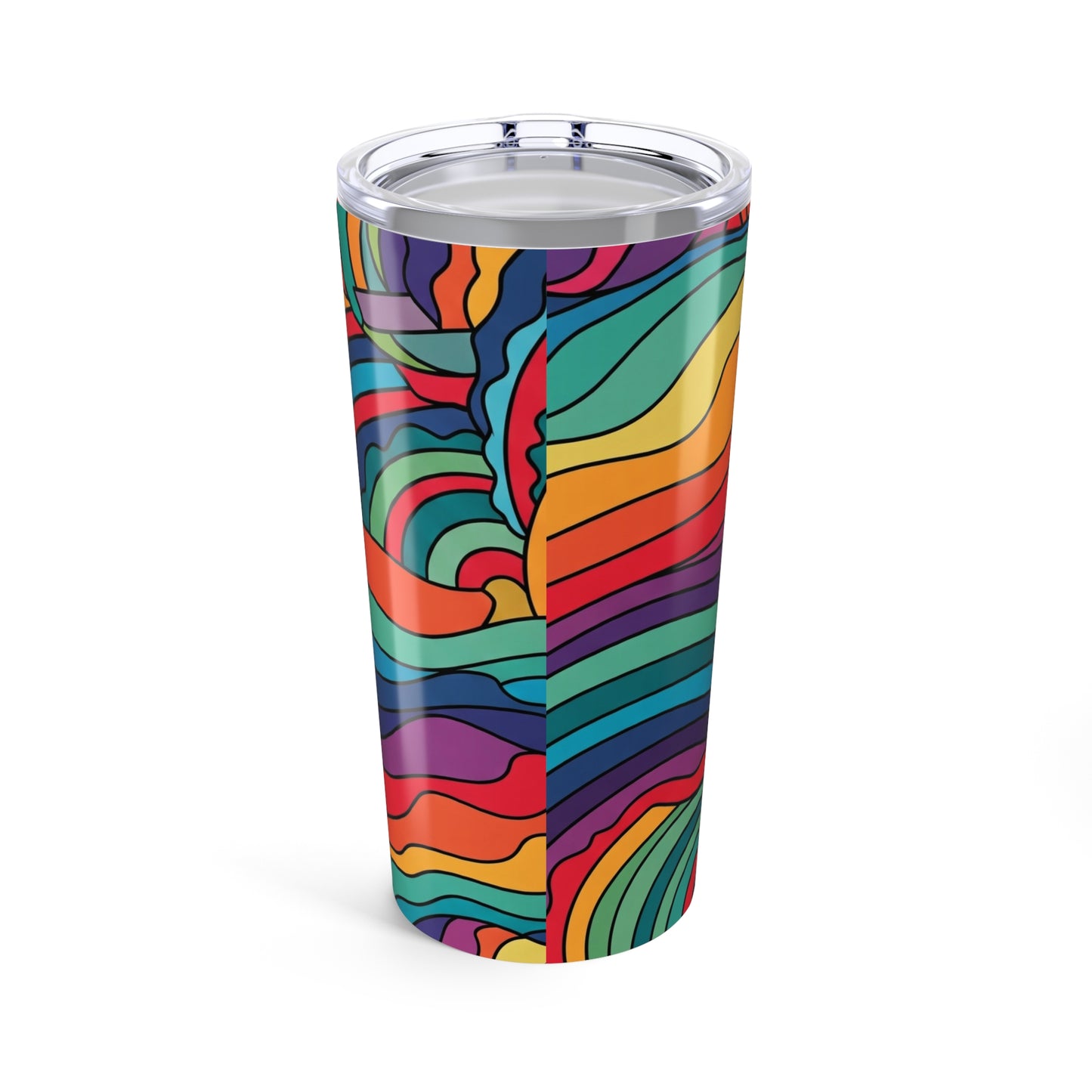 20oz Printed Stainless Steel Tumbler With Double Wall Vacuum Insulation Leak Proof Travel Mug For Beverages