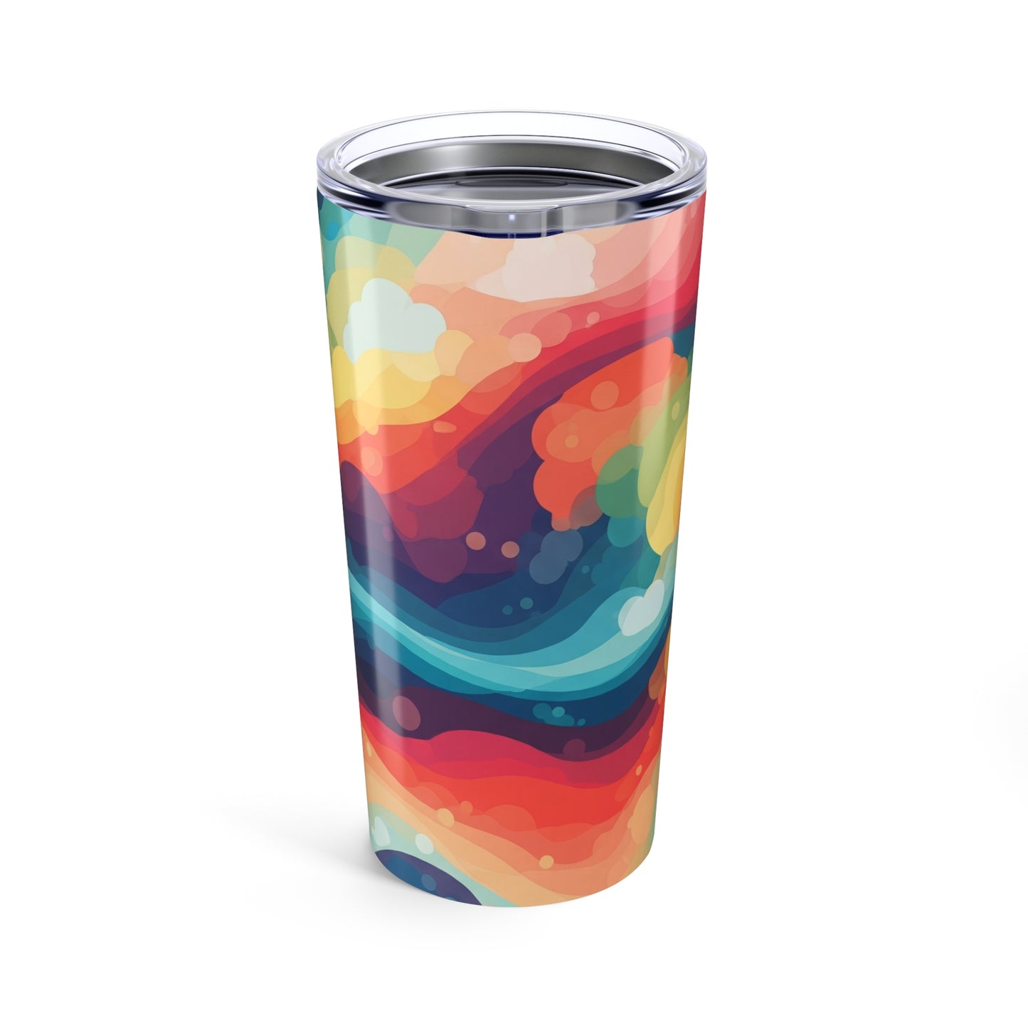 20oz Stainless Steel Tumbler With Double Wall Vacuum Insulation Spill Resistant BPA Free Printed Mug Hot Cold