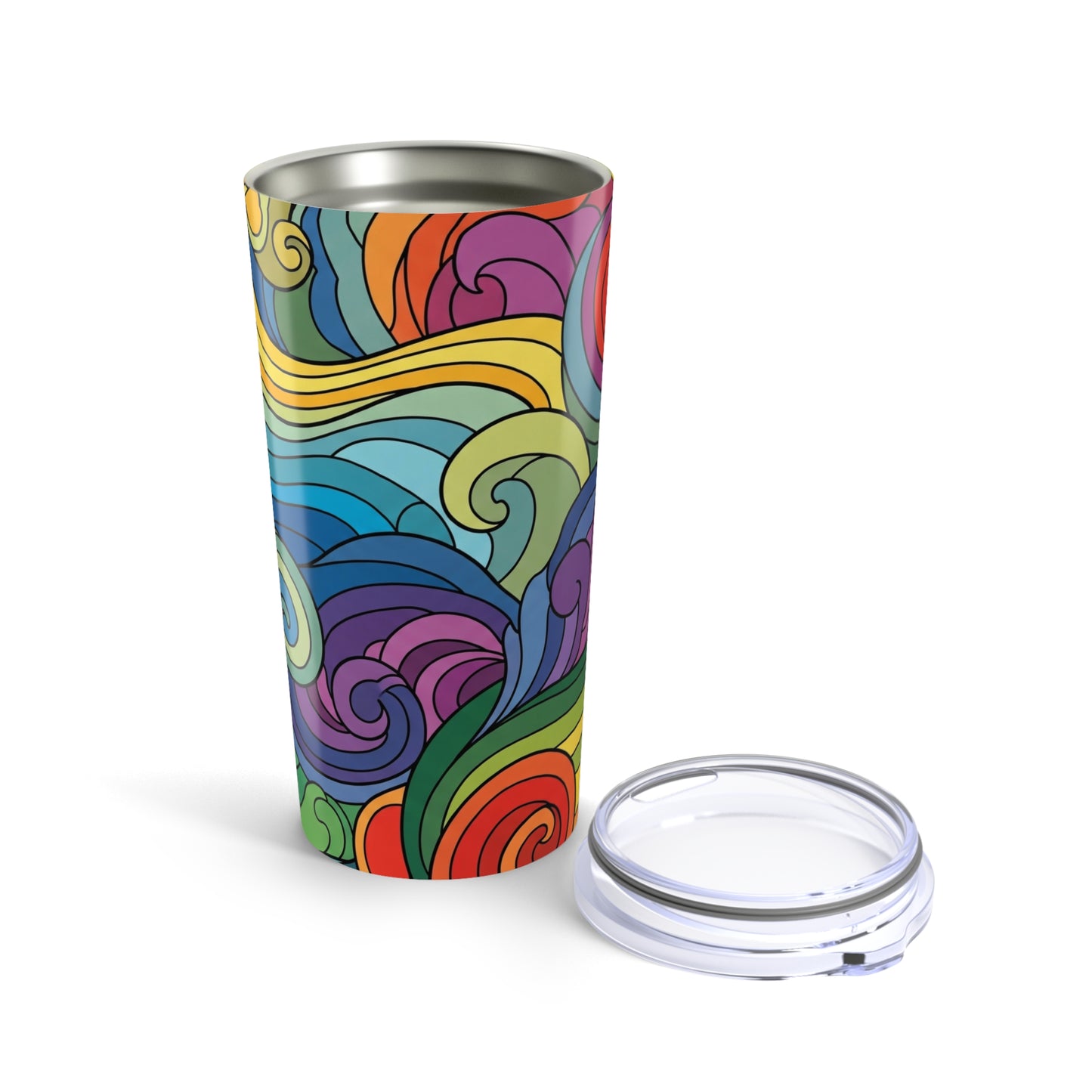 20oz Stainless Steel Tumbler With Vacuum Insulation And Double Wall Spill Resistant Durable Mug For Hot Or Cold