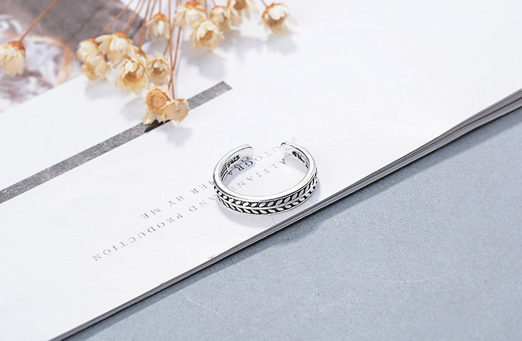 Olive Leaf Ring in 925 Silver Size 13point7mm Elegant Floral Band Jewelry for Everyday Wear Gift Ready Everyday Style