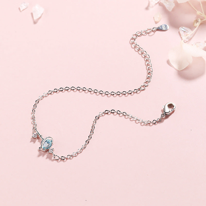 Copper Star Grid Bracelet With Zircon Inlay Celestial Jewelry For Women Planet Inspired Design Timeless Charm