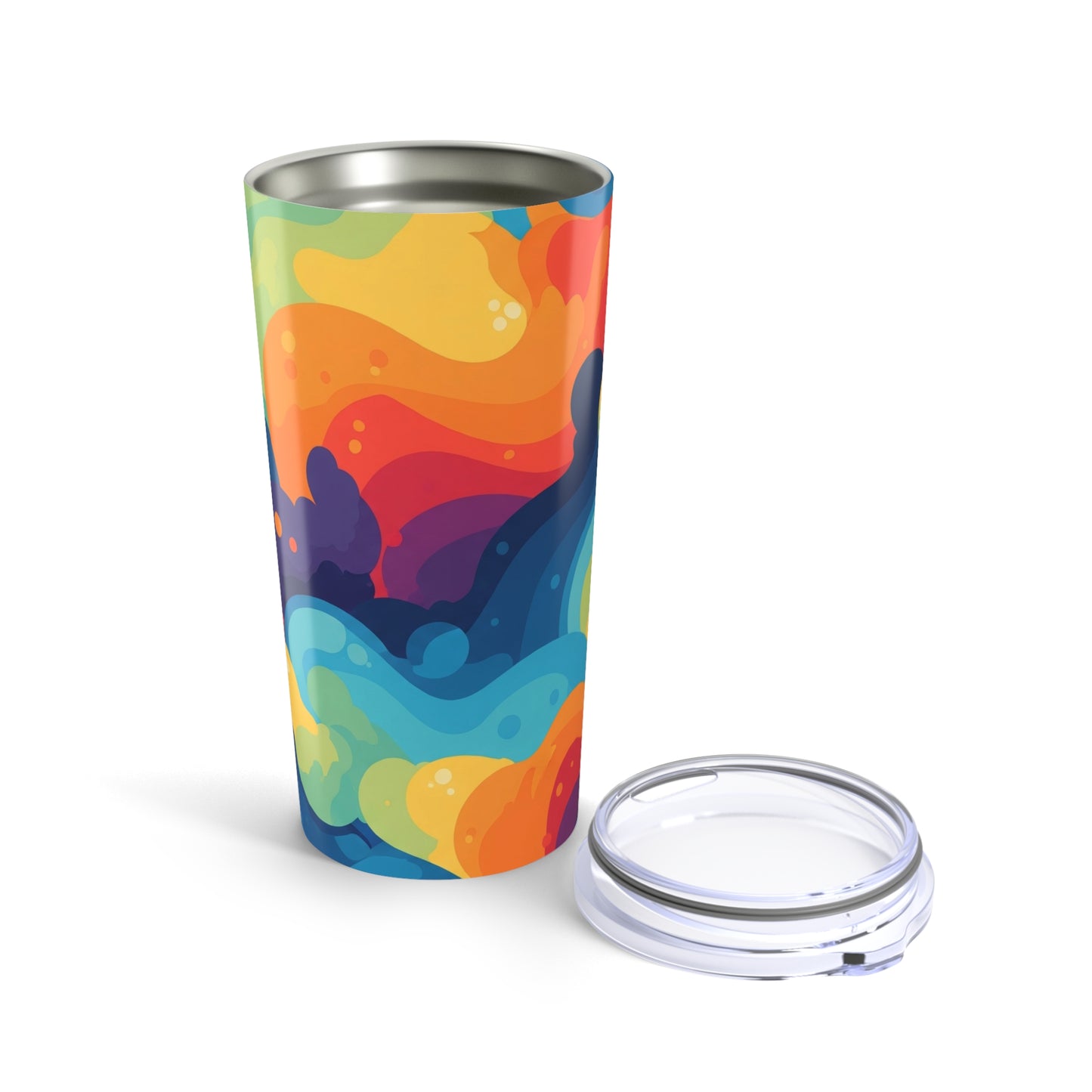 20 Oz Printed Artwork Stainless Steel Tumbler With Double Wall Vacuum Insulation For Hot And Cold Beverages Stylish