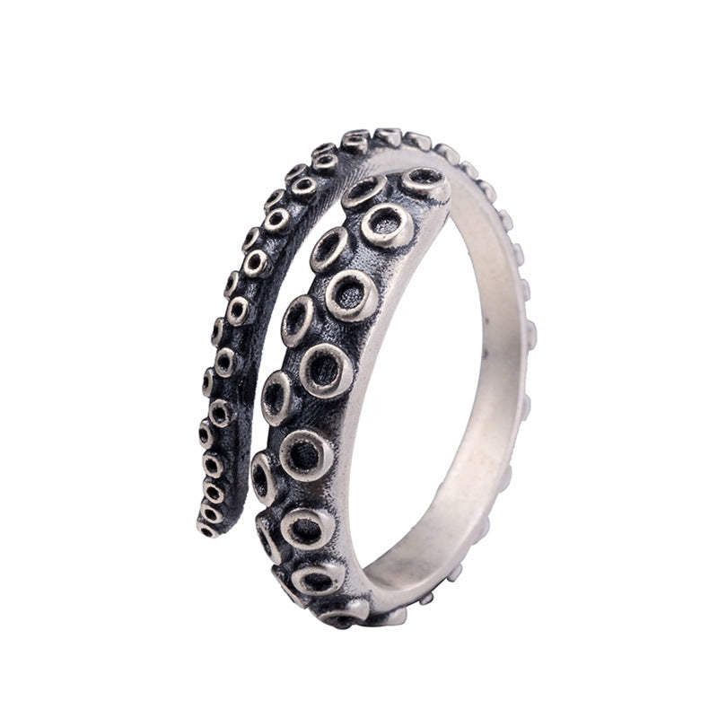 Octopus stainless steel ring