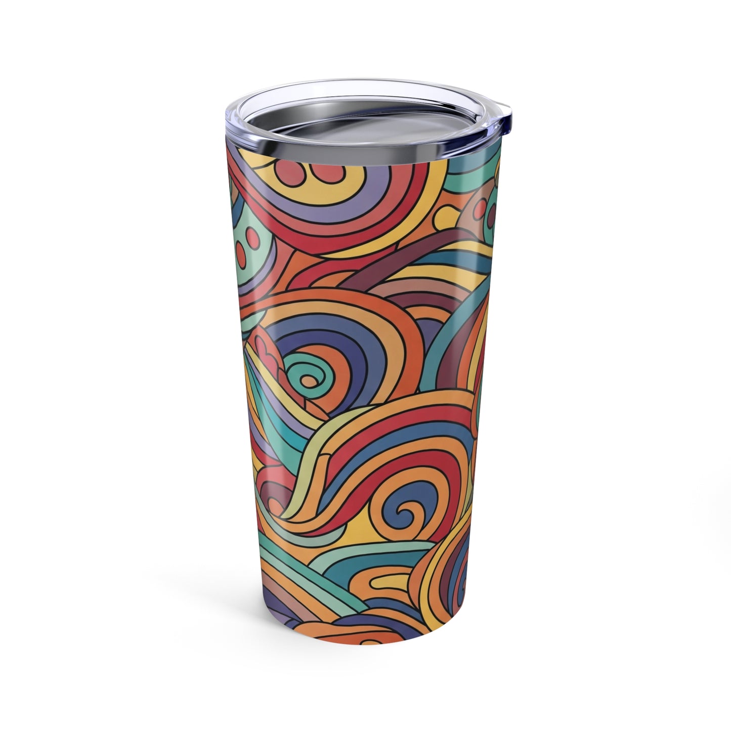 20 Oz Stainless Steel Tumbler With Double Wall Vacuum Insulation Keeps Drinks Hot Or Cold With Spill Resistant Lid