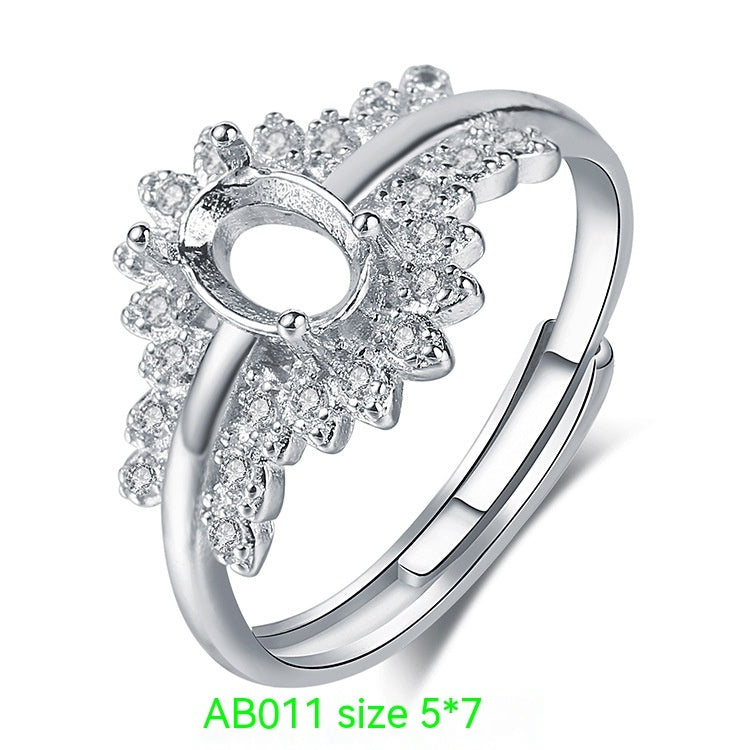 Womens Adjustable Heart Ring With Open Design And Silver Plated Frame For Elegant Wear For Everyday Wear Gifts Now